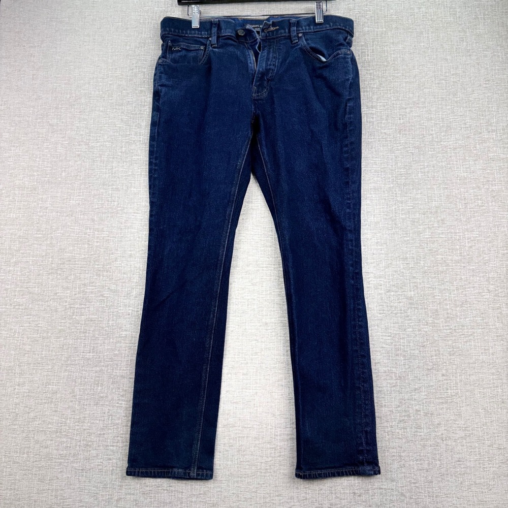 Michael Kors Parker Slim Fit Dark Wash Indigo Jeans 32x30 Mens Denim